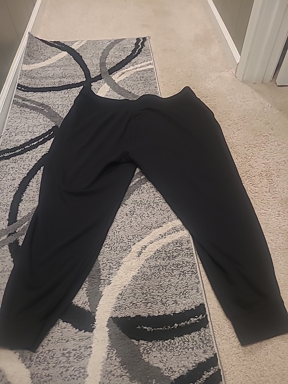 Calvin Klein Performance Logo Jogger Pants Black Plus Size 2X Drawstring Pockets - Picture 7 of 10